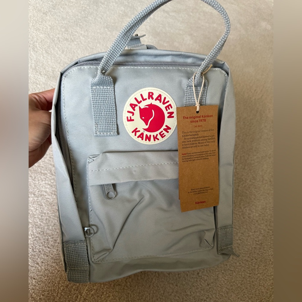Fjallraven Mini Backpack in Lt Blue